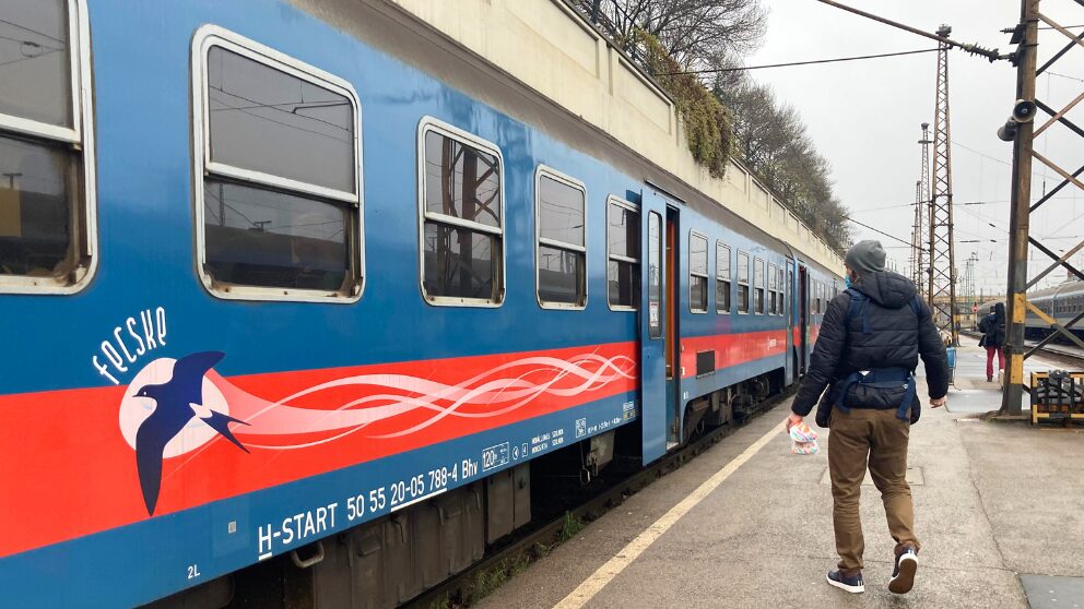 Fecskeと呼ばれる古い電車を改装した電車