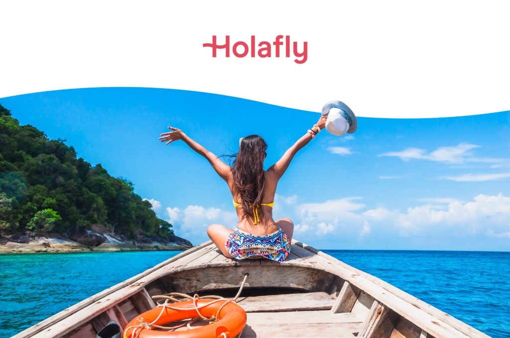 Holafly（オラフライ）と海外旅行のイメージ画像