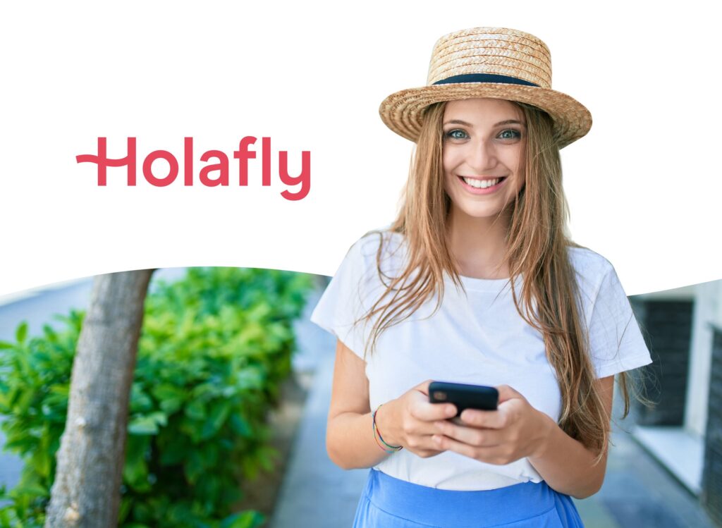 Holafly（オラフライ）と海外旅行のイメージ