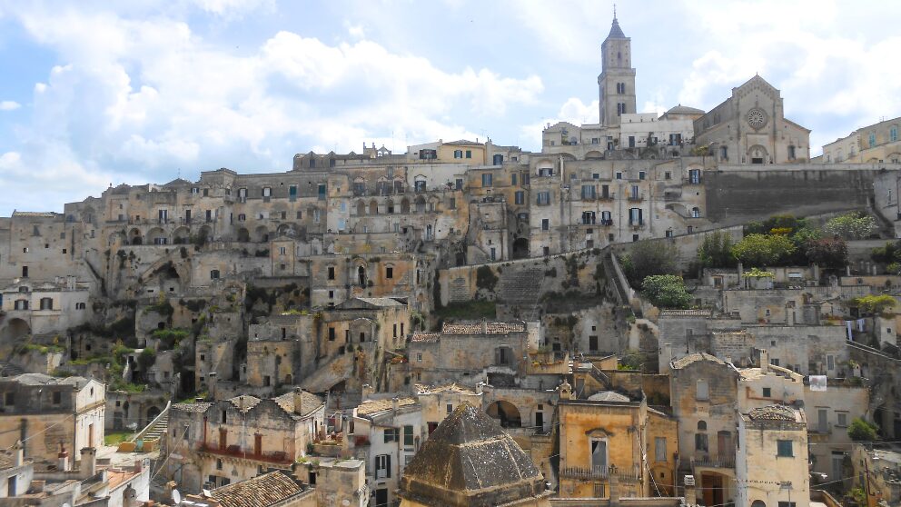 イタリアのマテーラの街の様子